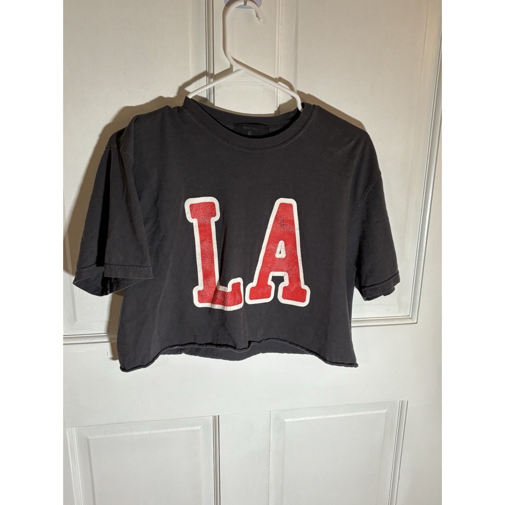 LA Cropped Women's Shirt Medium Social Culture